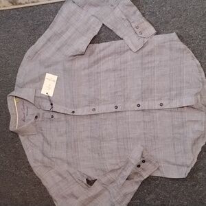 Robert Graham Light Blue Cotton Casual Button Down Shirt